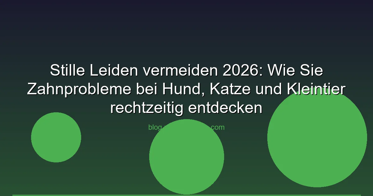 Stille Leiden vermeiden 2026: Wie Sie Zahnprobleme bei…